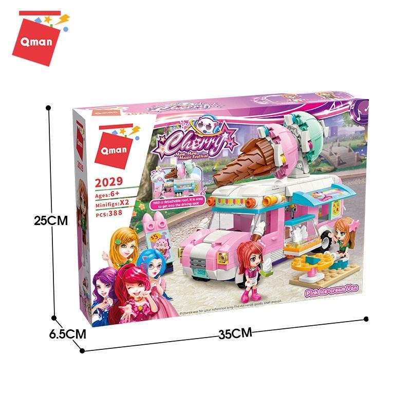 Đồ chơi lắp ráp xếp hình Qman 2029 - Xe Kem (388 Mảnh Ghép)