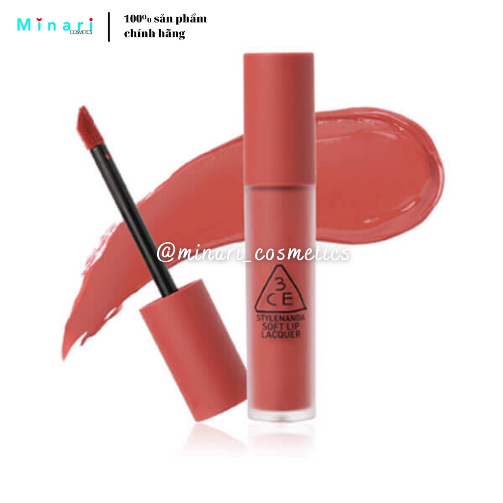 [Chính hãng - Bill Hàn] Son Kem Lì 3CE Soft Lip Lacquer