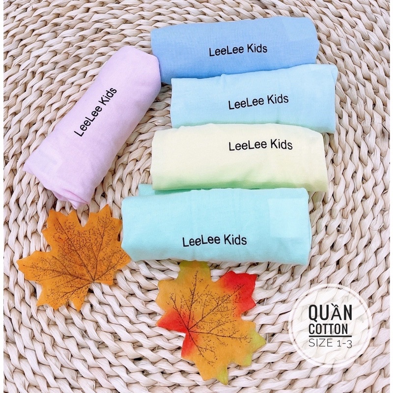 Quần chục dài sơ sinh đáp đũng Leekid