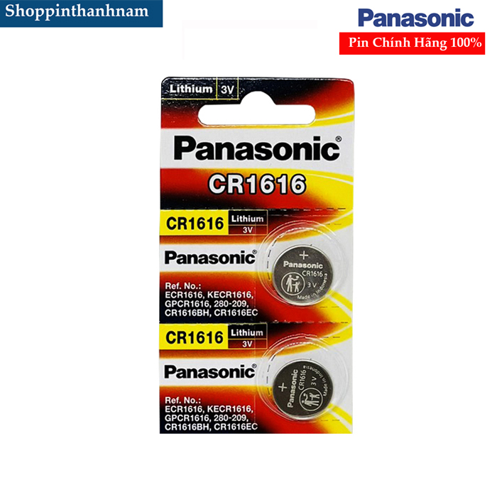 Pin CR1616 Panasonic vỉ 2 viên chính hãng