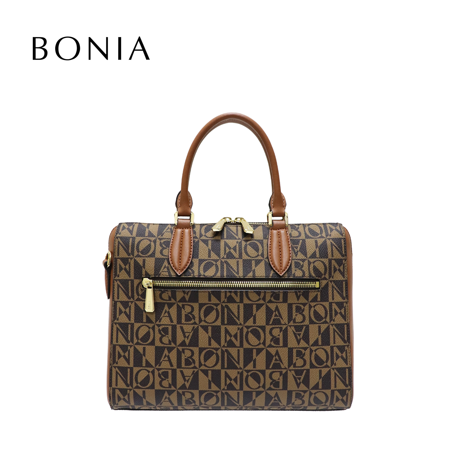 Bonia Dulcia Monogram Satchel Bag 801552-005 Lazada Singapore