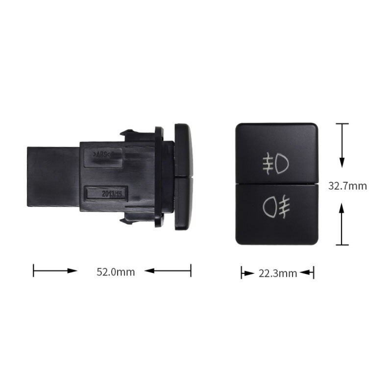1pc Car Dual Key Switch Dual Switch Fog Lights Radar Power LED Headlight Switch Button for Mitsubishi Outlander L200 ASX 2020