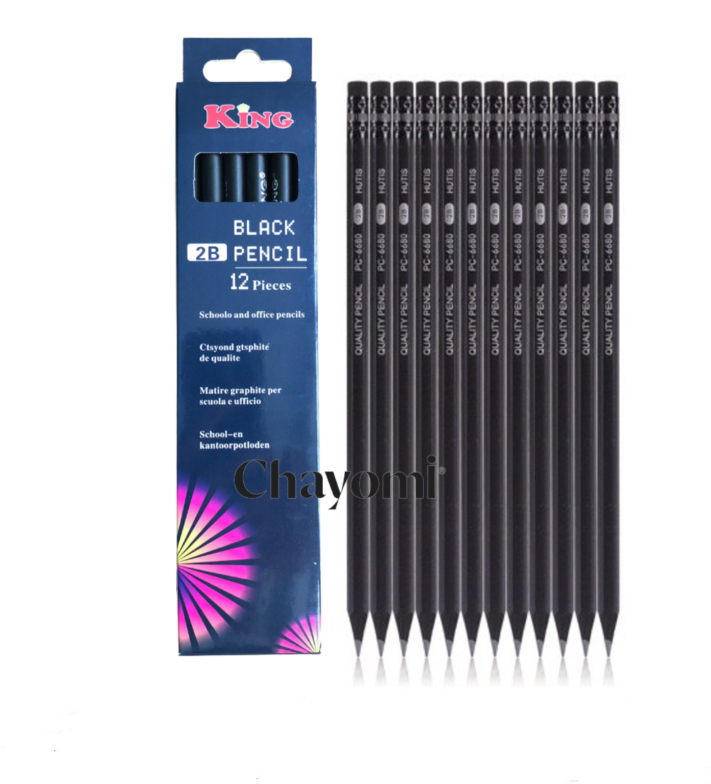 Hộp 12 Cây Viết Chì Gỗ 2B King 8800