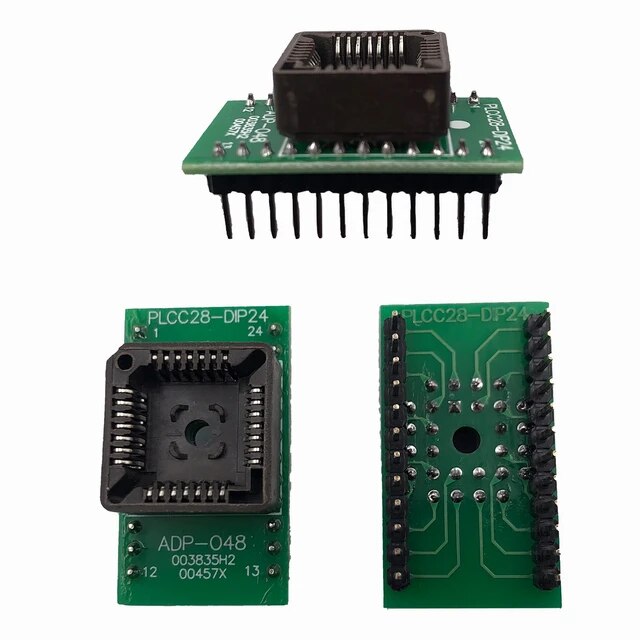 【Support-Cod】 Plcc Adapter Kit Plcc20/28/32/44 To Dip20/24/28/32/44 Ic Socket For Xgecu T56 Usb Programmer.