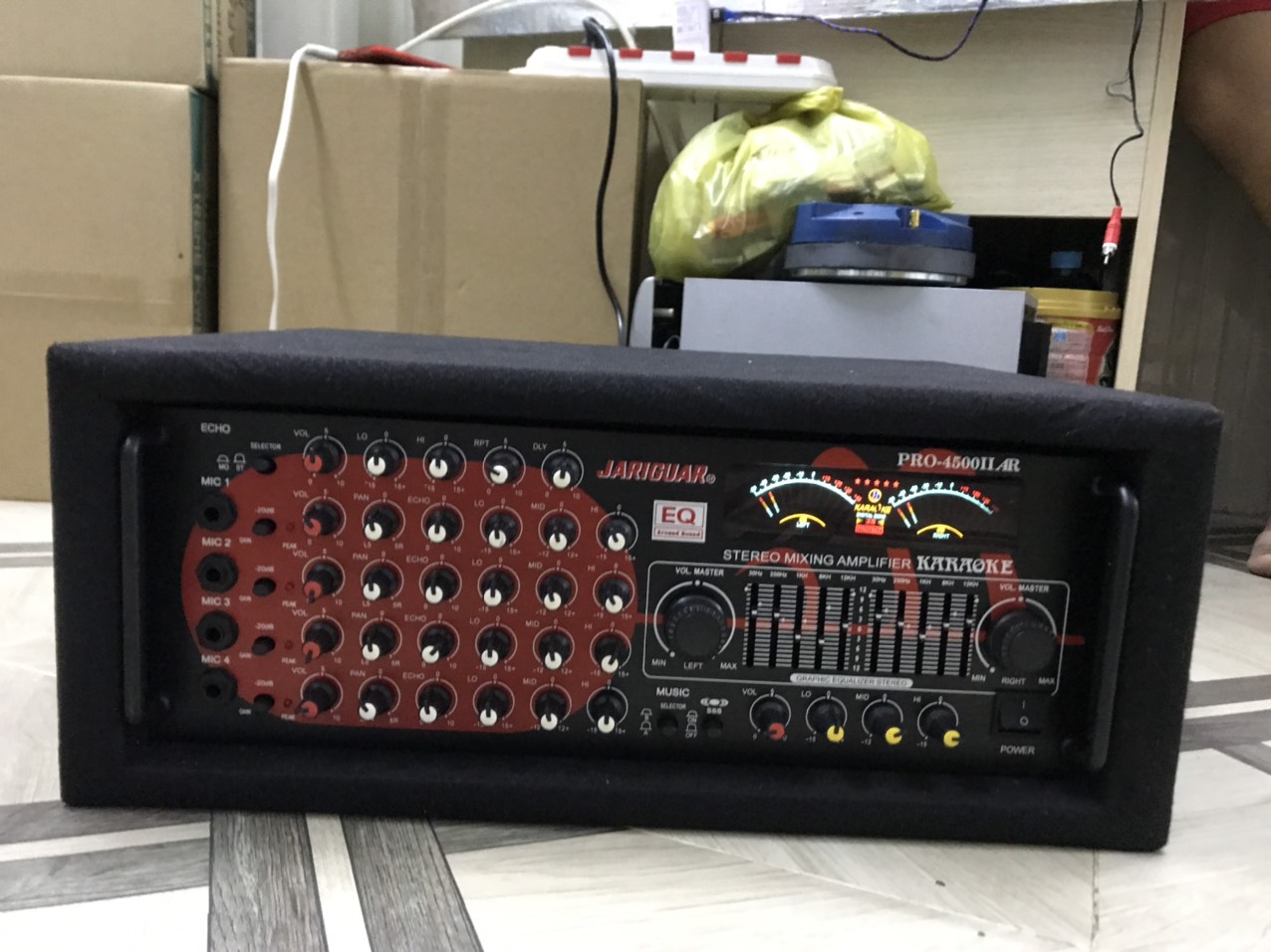 AMPLY JAR-GUAR 16 SÒ CÔNG SUẤT LỚN CÓ EQ CHỈNH NHẠC 8 LỖ MICRO