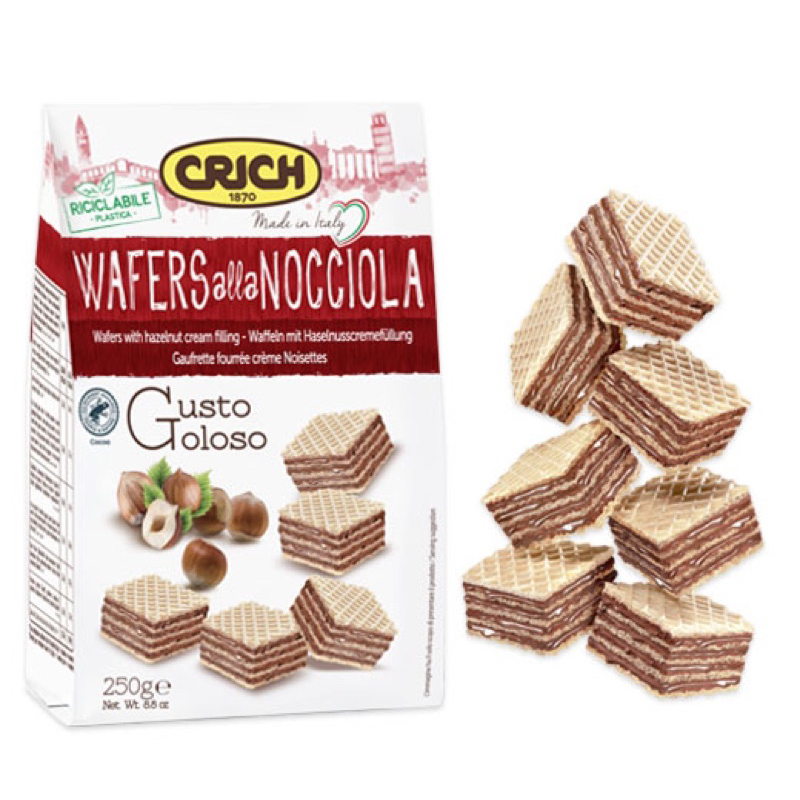 Bánh Xốp Ý Crich Waffer Nhiều Vị [ 250Gr ]