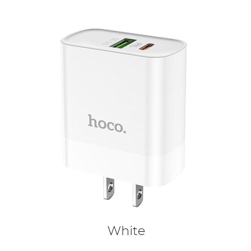 Củ sạc nhanh Hoco C80 20w (QC 3.0, PD) 2 cổng sạc cho iphone