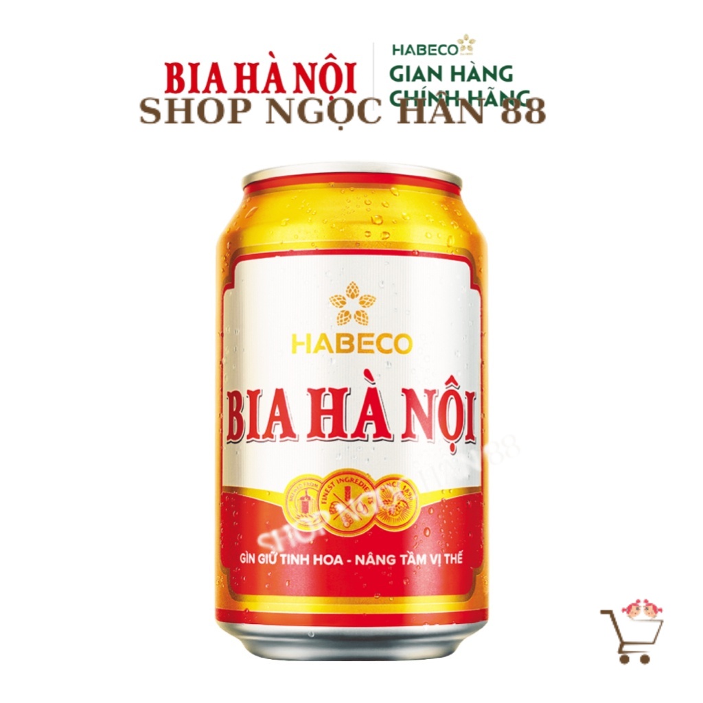Thùng 24 lon Bia Hà Nội - (330ml/lon)