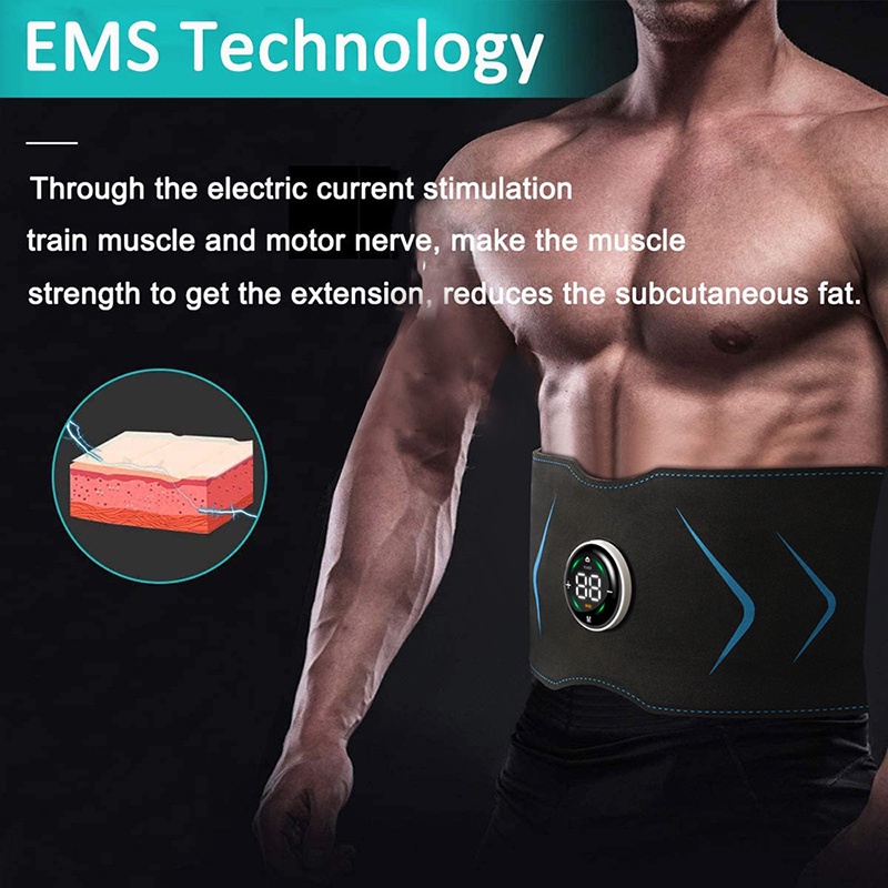 EMS Body Abs Slimming Belt Vibration Fitness Belts Weight Loss Arm