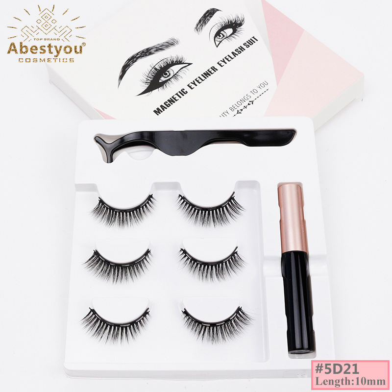AexpressA  phone case Dropship Direct|abestyou 3d Magnetic Eyelashes Kit With Waterproof Eyeliner - Reusable Faux Mink Lashes. 