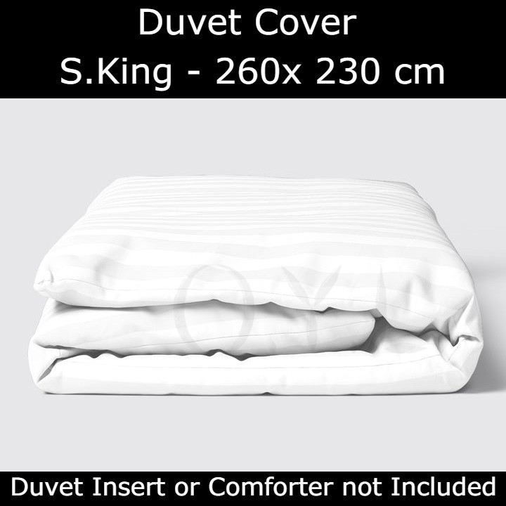 3CM Stripes White Duvet Cover / Quilt Cover / Comforter Cover / Blanket