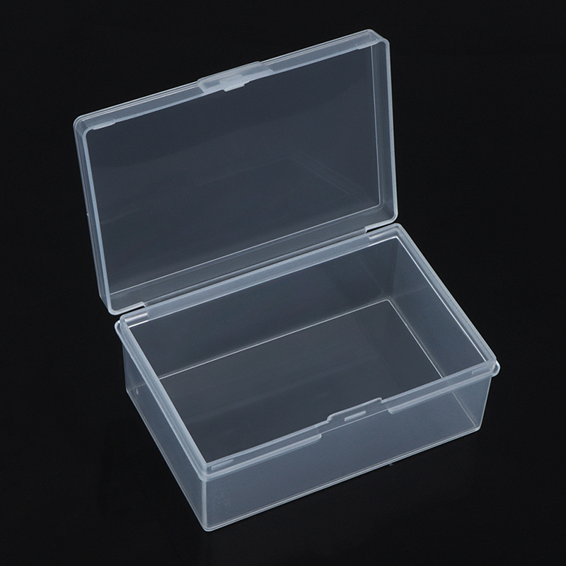 Plastic Box Rectangular Plastic Transparent With Lid Storage Box Collection. 