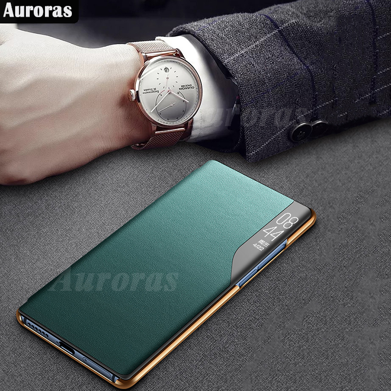 For Xiaomi Poco C75 Smart Window View Protection Flip Phone Case Housing for Xiaomi Poco C75 Leather Back Cover.