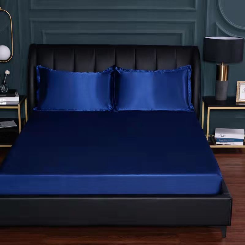 3-piece set, smooth and soft sheets, Mattress cover , Summer cool sheets and pillowcases, All-encompassing non-slip sheets, thin sheets, Size : Queen / King / Super king