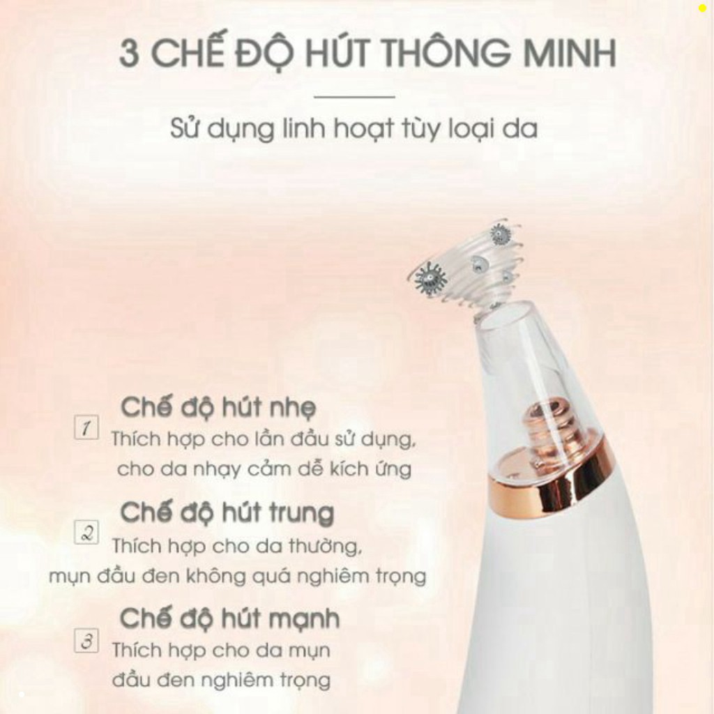 Máy Hút Mụn Cầm Tay Cao Cấp BLACK HEAD DETECTOR