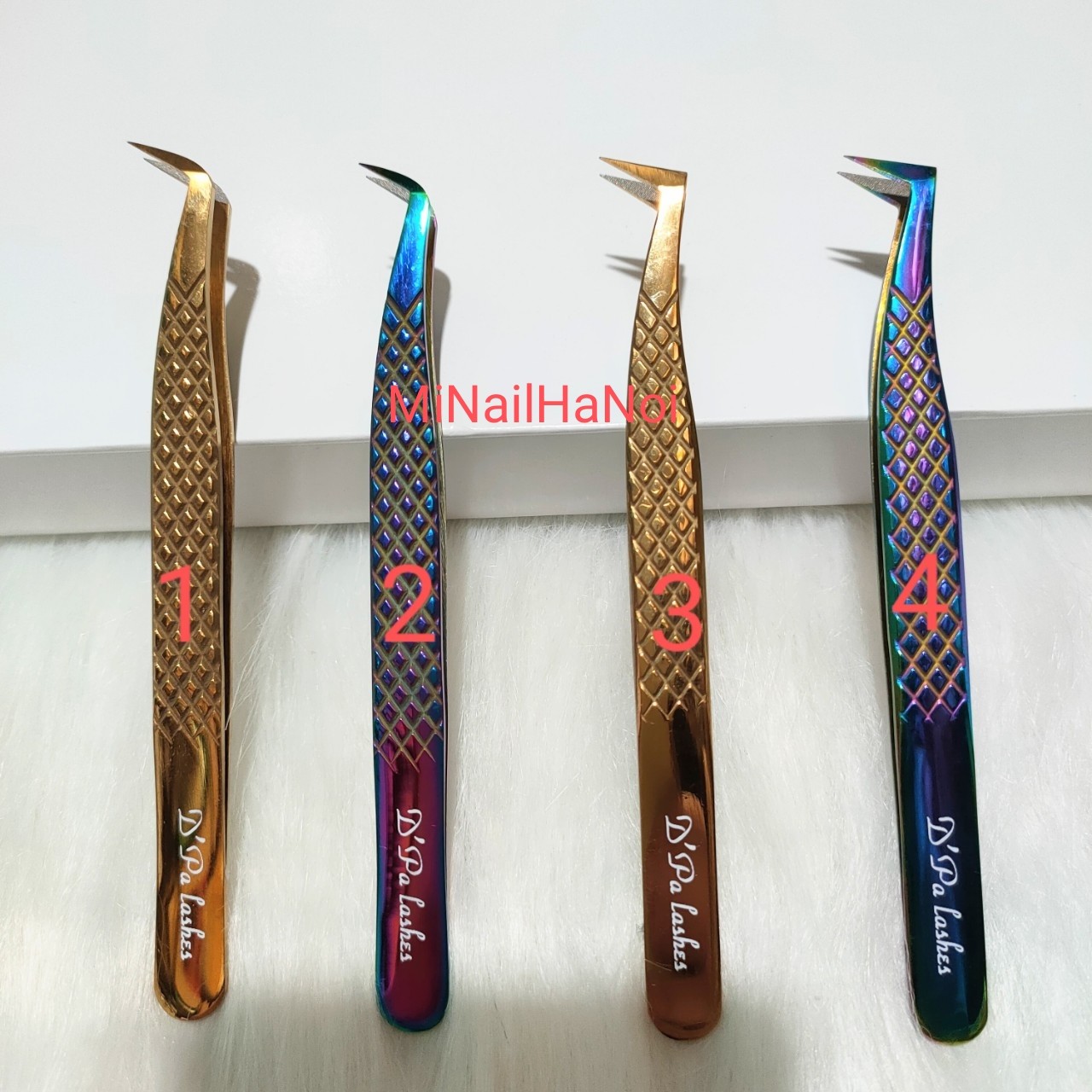 Nhíp Volume D'Palash cao cấp, Mũi nhám( Chuyên dùng để tạo fan, nối mi volume, tách mi )15D - 20D.