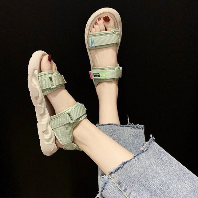 Dép quai hậu nữ, dép sandal quai ngang basic học sinh