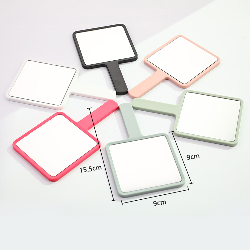 Handle Mirror Square Makeup Mirror Handheld Vanity Mirror Hand Mirror Makeup Queena. 