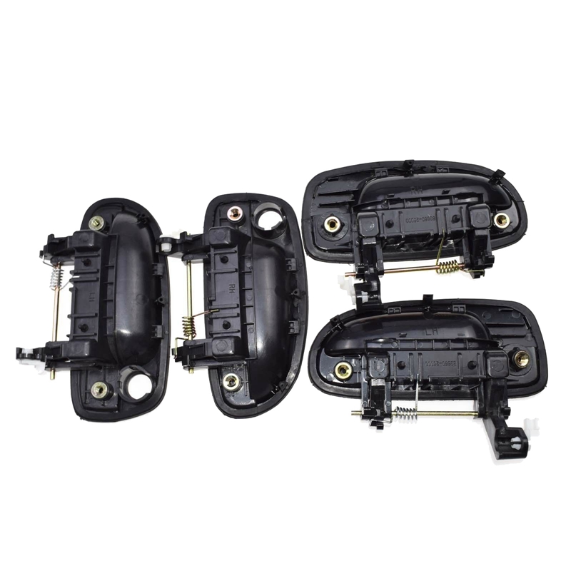 4PCS(Front Rear Left Right)Outer Outside Exterior Door Handle Black for Hyundai Accent 2000-2005 New