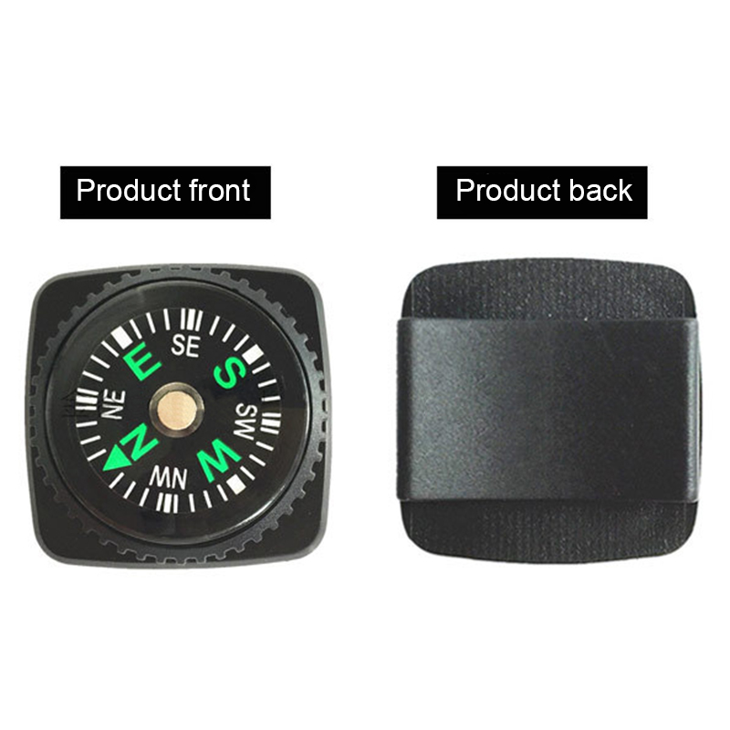 Mini Wristband Compass Portable Detachable Compass Outdoor Camping Hiking Travel Emergency Survival Navigation Tool. 