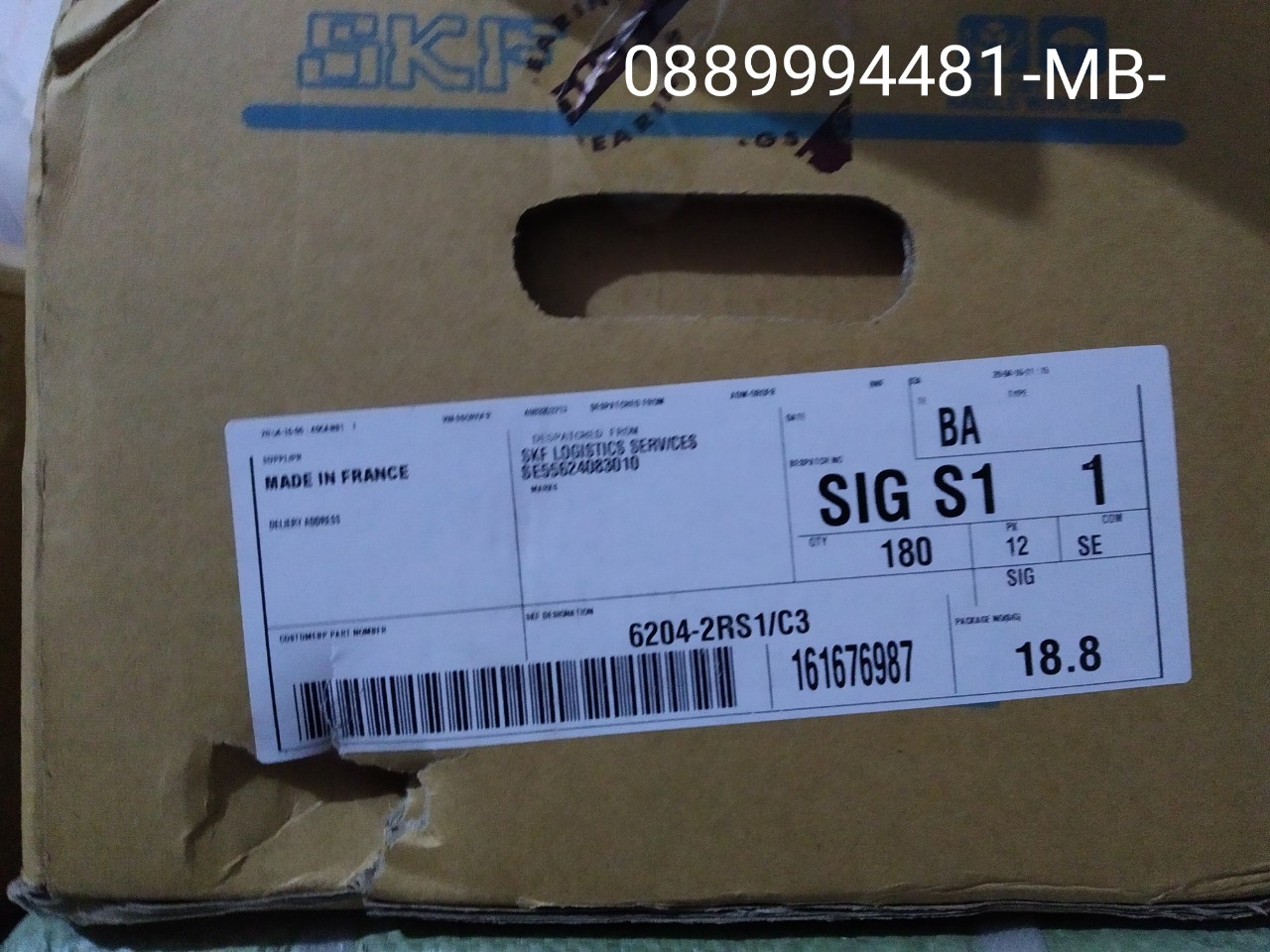 Vòng bi, bạc đạn 6204-2RS1/C3