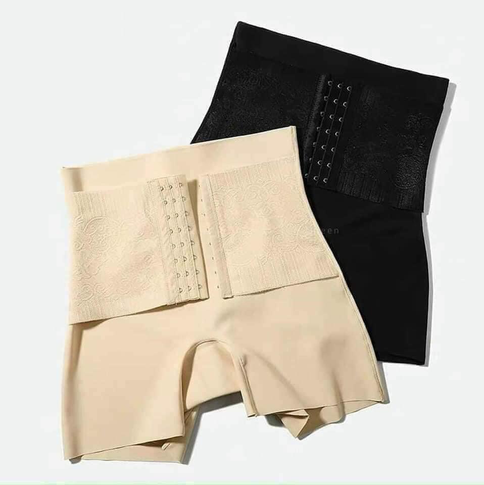 Quần gen nịt bụng su lụa móc cài trước