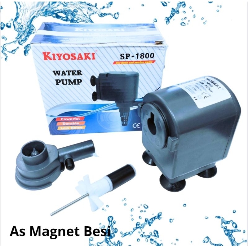 Pompa aquarium air mancur hidroponik KIYOSAKI SP 1800