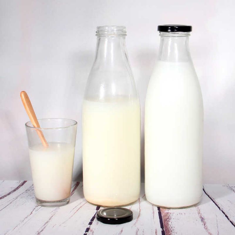 CHAI THỦY TINH TRÒN 1000ML NẮP THIẾC (CHAI 1L)