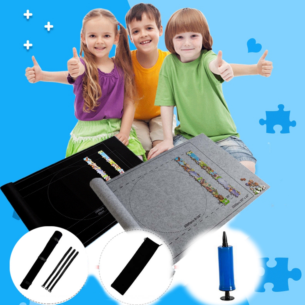 Portable Puzzles Mat Jigsaw Roll Felt Mat Play Storage Mat,Puzzles