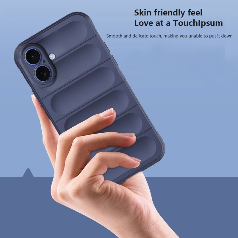 【Phantom Shield】Sroof Case For iPhone 16 Plus Pro Max New liquid silicone case lens full wrapped skin feel solid color thickened non-slip anti-fall shock absorption Phone Case Back Cover. 