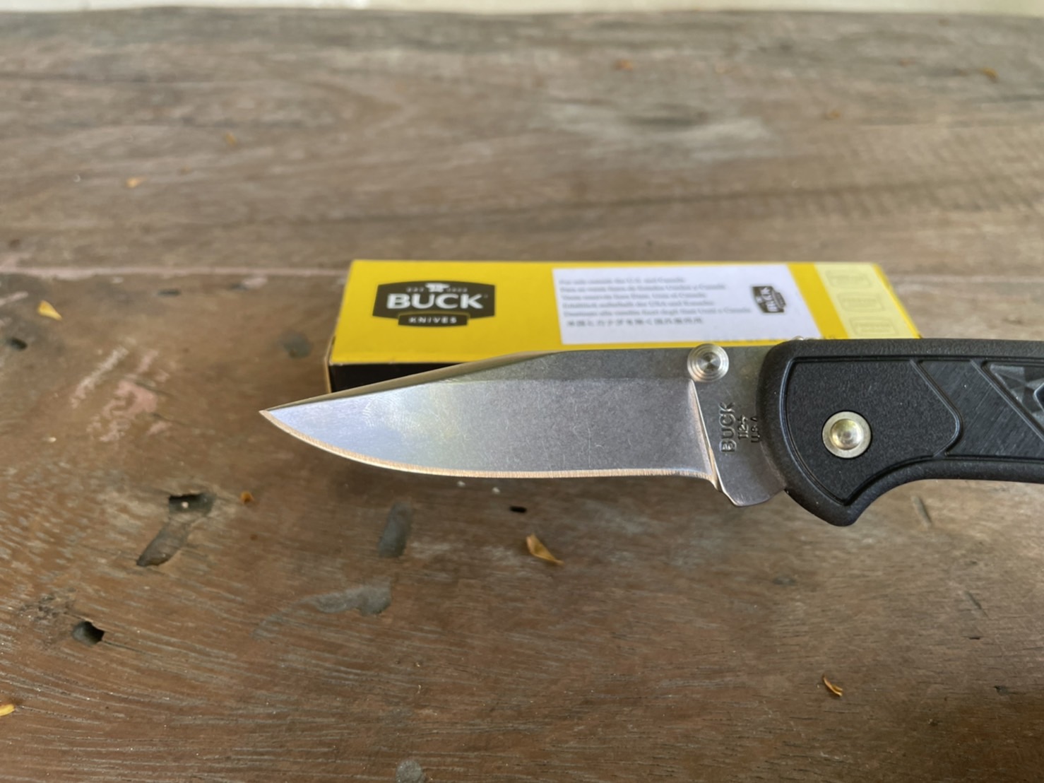 Buck 112 Slim Ranger Select Folding Knife {0112BKS1-11881} #มีดพับด้ามสีดำ