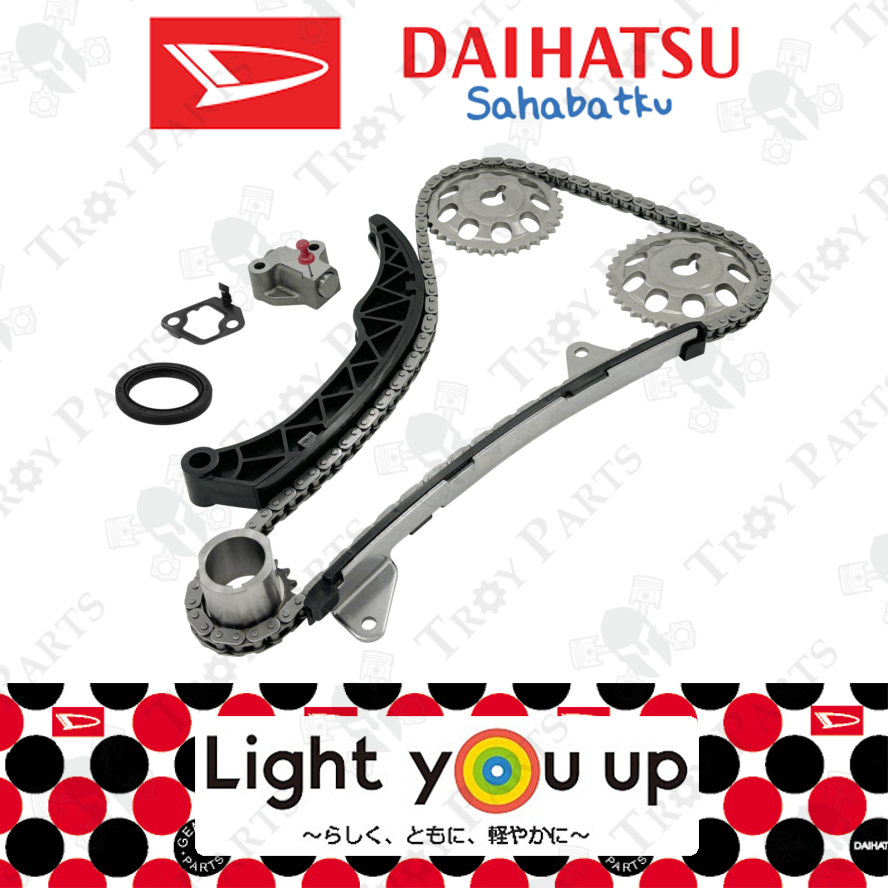 9pc) Original Daihatsu Timing Chain Kit Set 13506-0Y010 Perodua