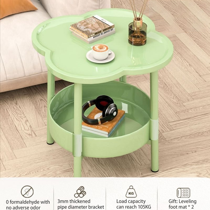 KS Creative small coffee table modern simple table living room mobile storage rack cream style sofa side cabinet flower side table