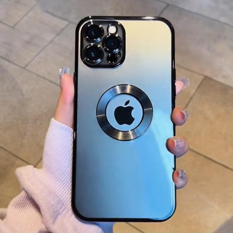 Transparent%20Soft%20TPU%20Case%20with%20Plated%20Border%20&%20Logo%20Cutout%20%E2%80%93%20Everyday%20Use%20(For%20iPhone%2014%20Series)%20-%20Image%204