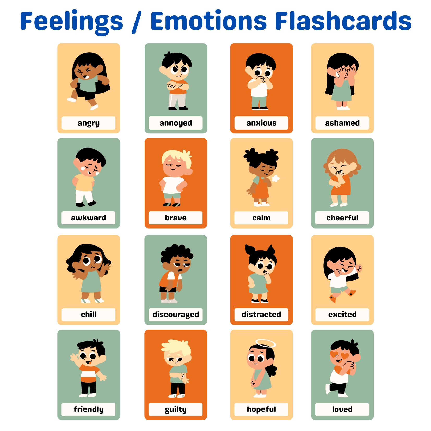 Emotions Flashcards Games At Howard Bradshaw Blog