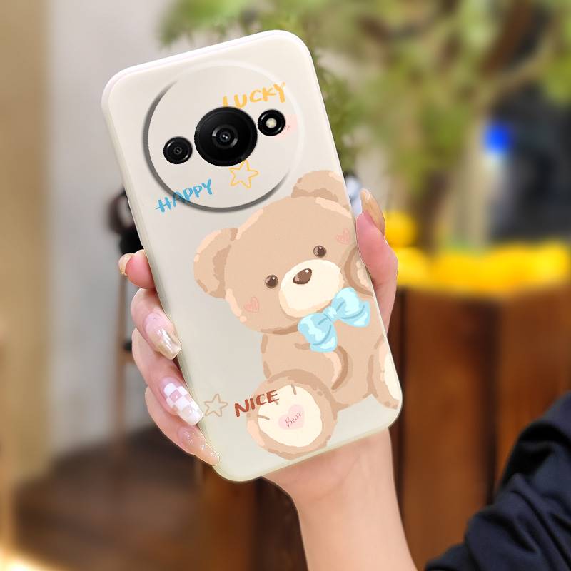 Back%20Cover%20Anti-fall%20Phone%20Case%20For%20Redmi%20A3%204G/Xiaomi%20POCO%20C61%204G%20soft%20shell%20Solid%20color%20Skin%20feel%20silicone%20cute%20cat%20-%20Image%2010