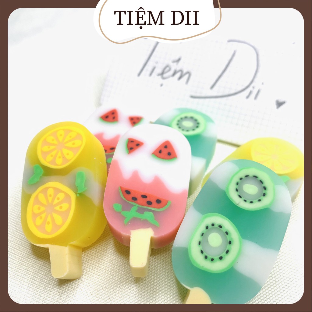 Cute pattern pencil erasers