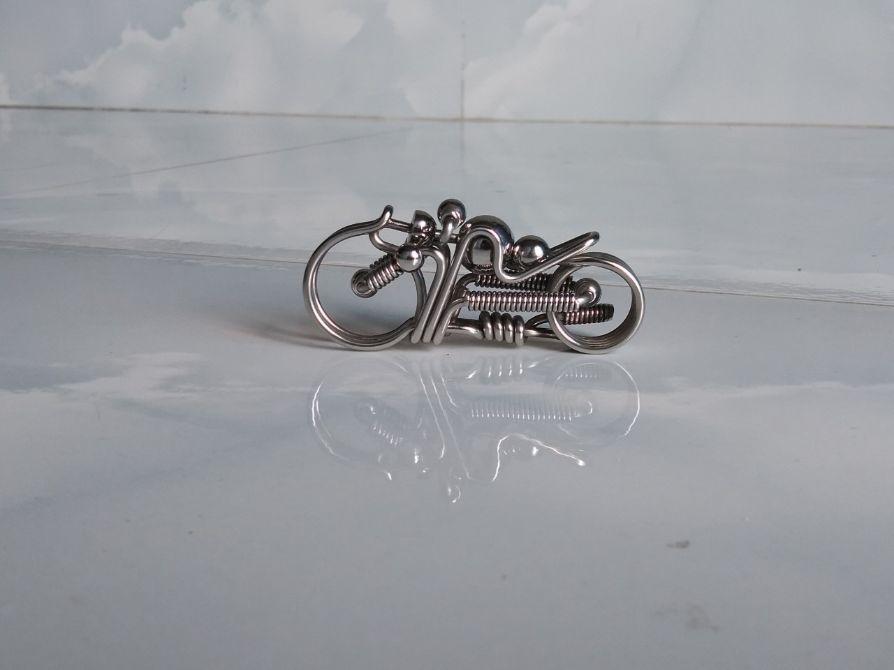 móc khóa inox thủ công