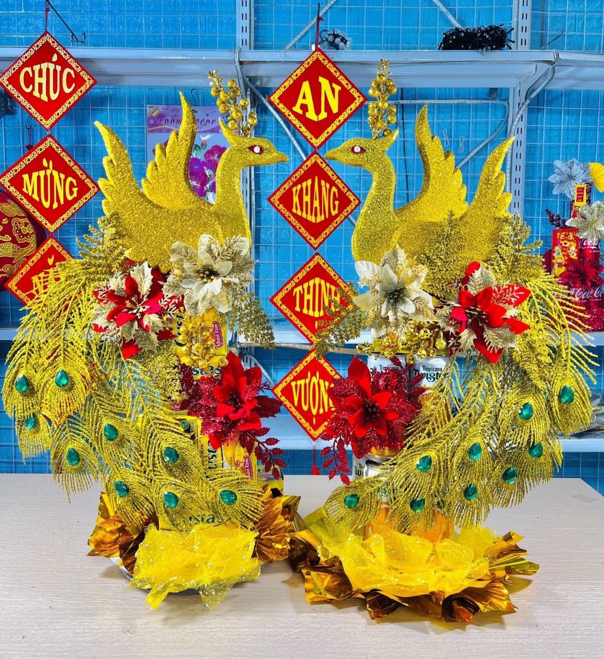 Phụ kiện làm set Công Phượng trang trí tháp bánh, tháp nước, tháp oản ngày Tết- hotdeal365