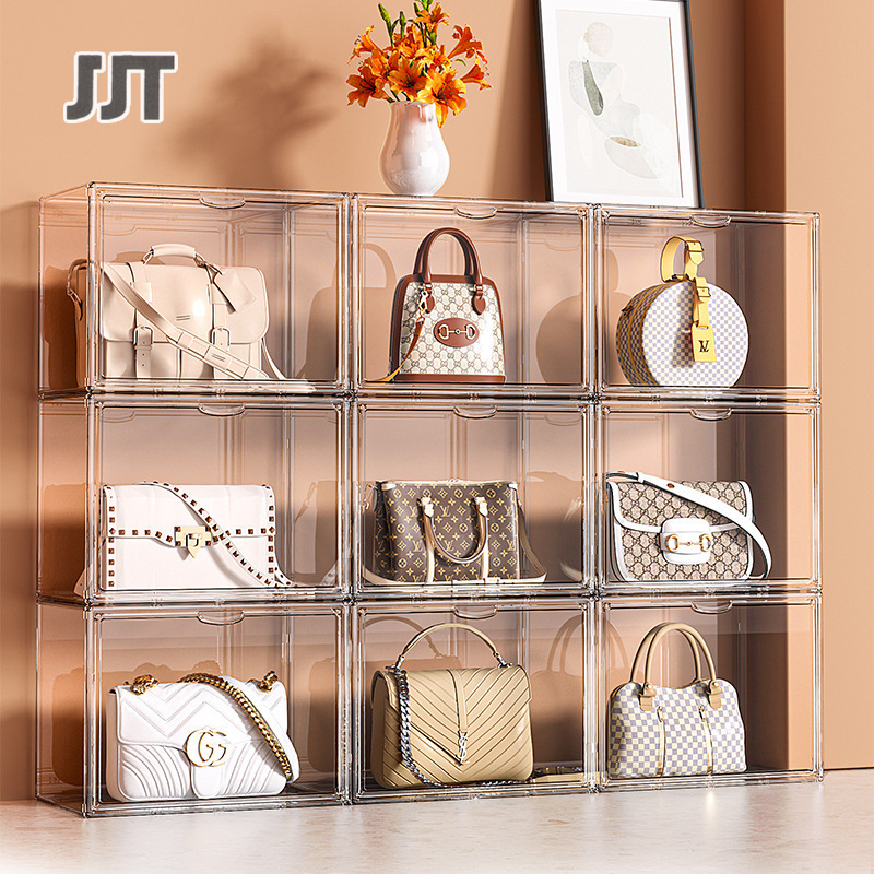 DISPLAY BOX Bag display box Transparent toy display boxes, doll display cabinets, transparent boxes, toy storage boxes, toy display boxes, acrylic display cabinets and transparent plastic boxes for model display can be stacked. Fully transparent storage b