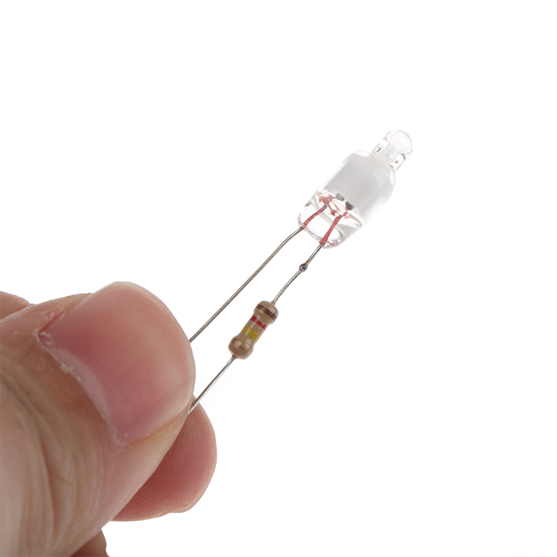 10Pcs Neon Indicator Light Green Red Blue Signs 6mm Neon Lamp Glow 2 Copper Wire 6X13mm Neon Indicator Bulbs. 