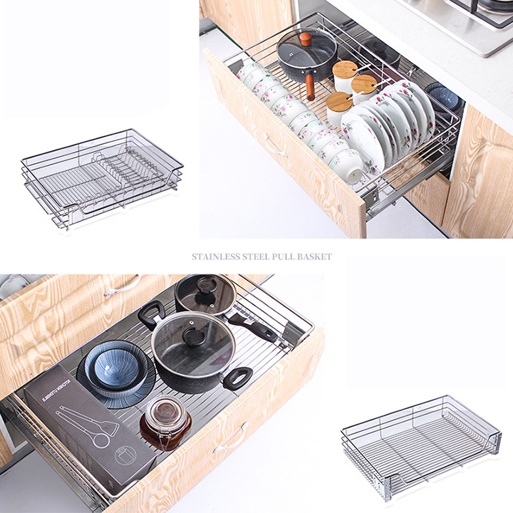 Kệ Ngăn Kéo Tủ Bếp 2 Tầng KB16