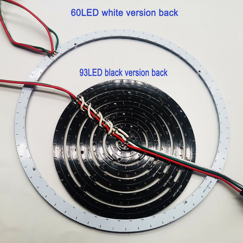 DC5V WS2812B LED Ring 5050 RGB Individually Addressable 60 93 Pixels ...