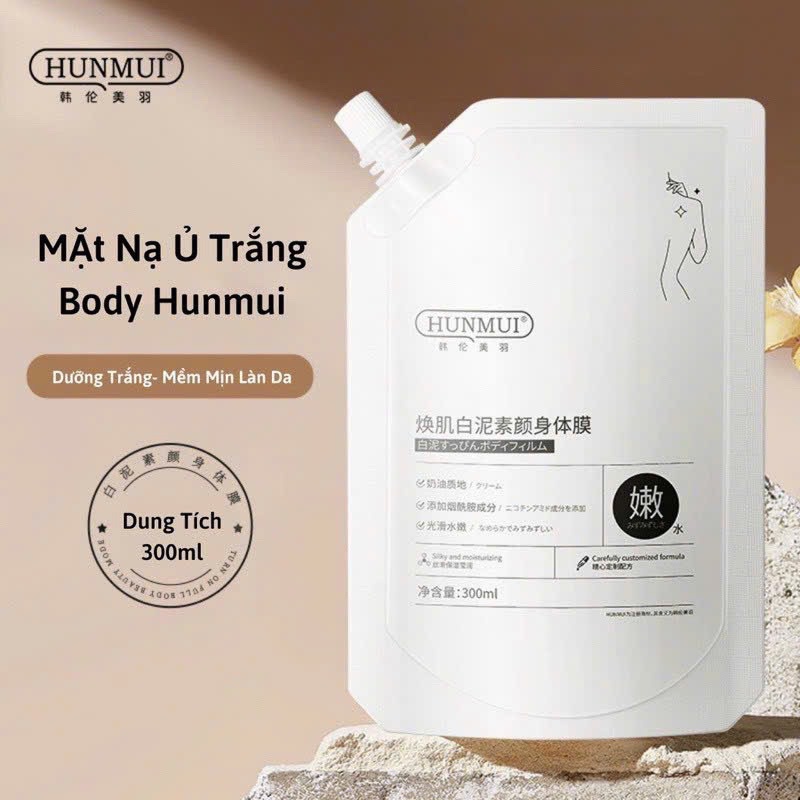 Ủ trắng da toàn thân HUNMUI 300ml