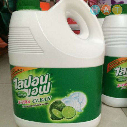Nước rửa chén Lion hương Chanh Can 3600ml (Thái Lan)