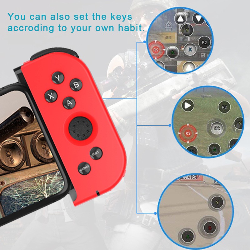 Tay Cầm Chơi Game Bluetooth Không Dây Mới Cho Điện Thoại Android IOS
