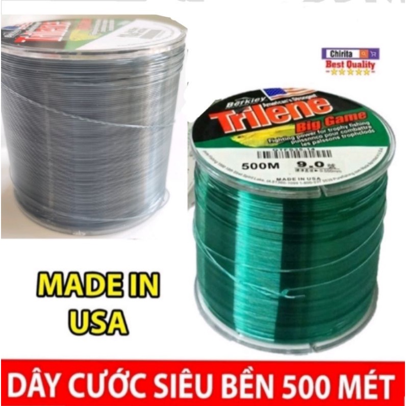 Cước câu cá cước mỹ triline 500m tàng hình ANam-Fishing
