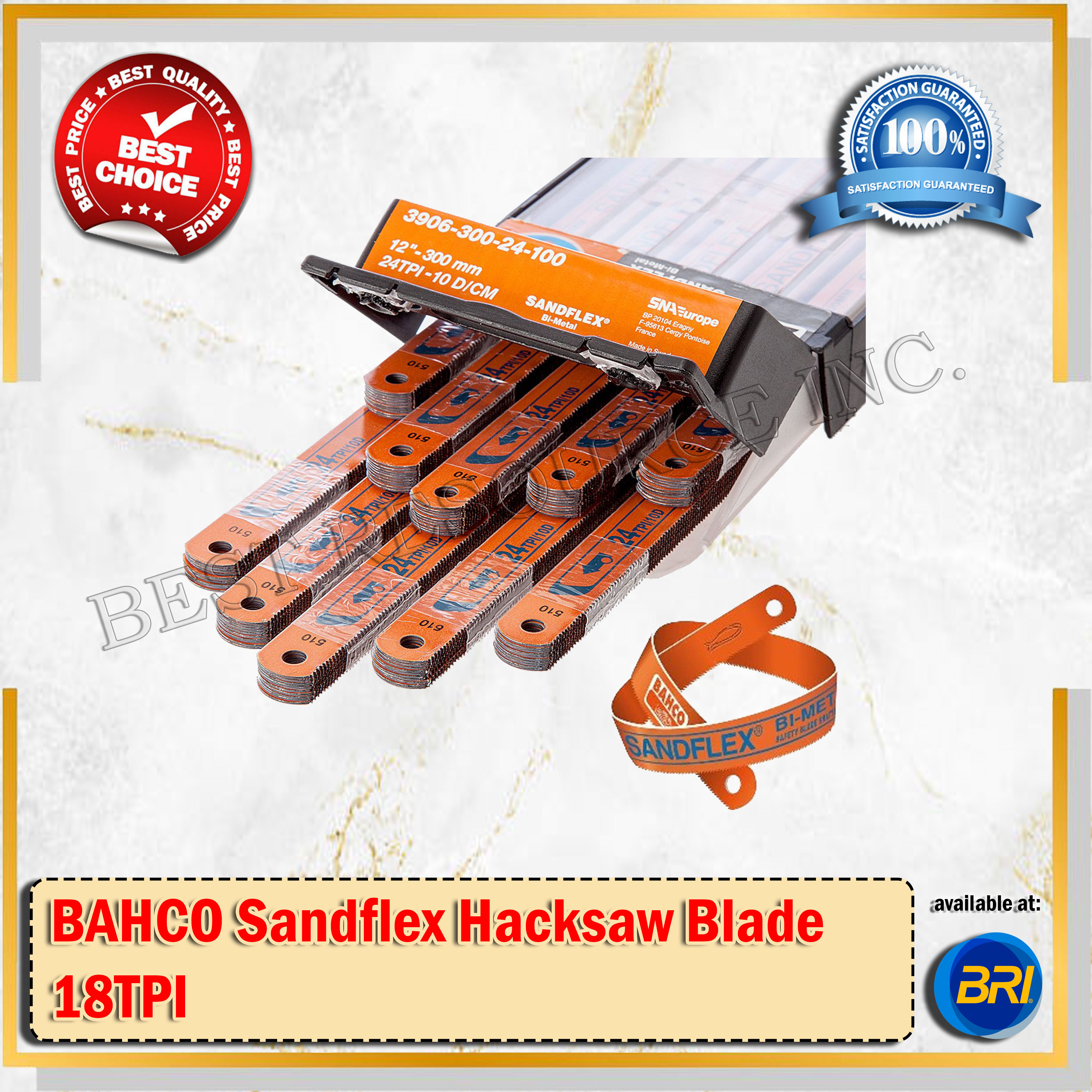 Bahco Sandflex Hacksaw Blade 18TPI 100pcs | Lazada PH