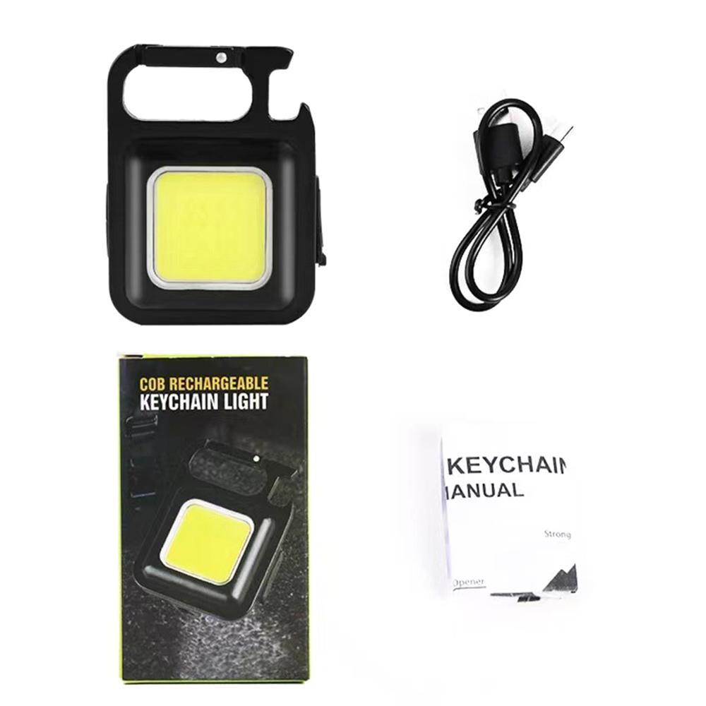 Di động LIXADA đèn pin mini có thể sạc qua USB đèn LED chiếu sáng trên tàu đèn Đèn móc khóa với cái mở nắp chai cho đi câu đi bộ đường dài cắm trại khẩn cấp ngoài trời