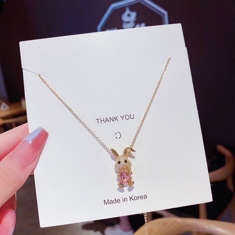 Yuanyan%20Fashion%20Luxury%20Shiny%20Cute%20Rabbit%20Pendant%20Stainless%20Steel%20Necklace%20for%20Women%20Zirconia%20Choker%20Necklaces%20Female%20Jewelry%20Gifts%20-%20Image%205